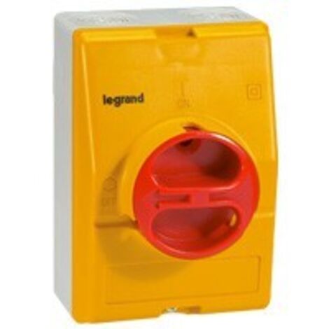 Interrupteur-sectionneur rotatif complet de proximité - IP66 - tétrapolaire neutre à gauche - 25A - LEGRAND - LEG022183