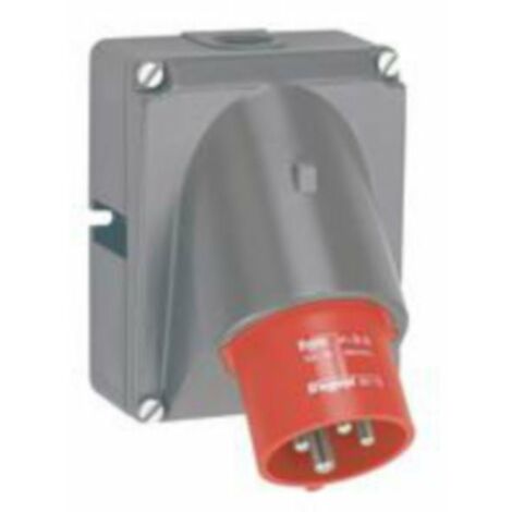Fiche inclinée Hypra IP44 16A - 380V à 415V - 3P+T - plastique - LEGRAND (1/3)