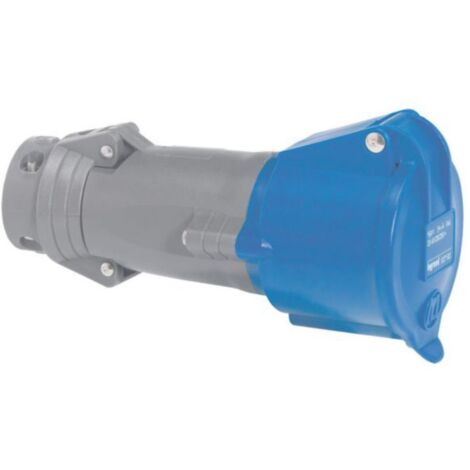 Legrand – Prise mobile Hypra IP44 32A – 200V à 250V – 2P+T – Borne à vis – Plastique bleu pour installations extérieures