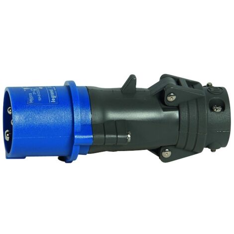 053056 Fiche mobile droite Hypra IP66/67-55 32A - 200V~ à 250V~ - 2P+T - plastique - professionnel