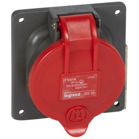 prise tableau 16 ampères 3p+n+t ip44 rouge legrand hypra eu 52220 (1/3)