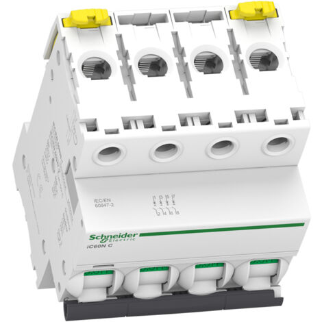 DISJONCTEUR DIFFERENTIEL 4P. TETRAPOLAIRE 32A 300mA COURBE C SCHNEIDER