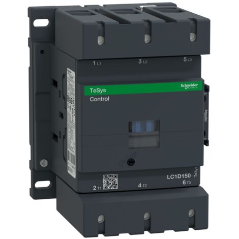 Contacteur TeSys LC1D 3P AC3 440V 150 A bobine 230 V CA - LC1D150P7 (1/4)