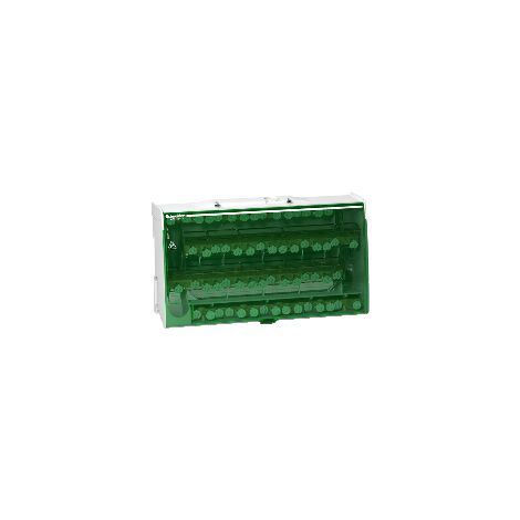 Schneider Electric – Répartiteur étagé tétrapolaire 125A 4x15 trous – Installation sur rail DIN – Tension 230/440V – Applications industrielles et commerciales - LGY412560