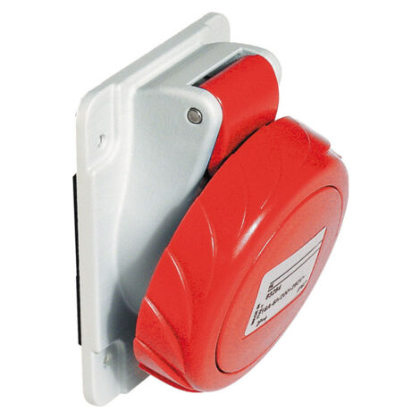 socle de prise inversée - pratika - 16a - ip67 - 380v - 3p+n+t - schneider electric pkf16f735
