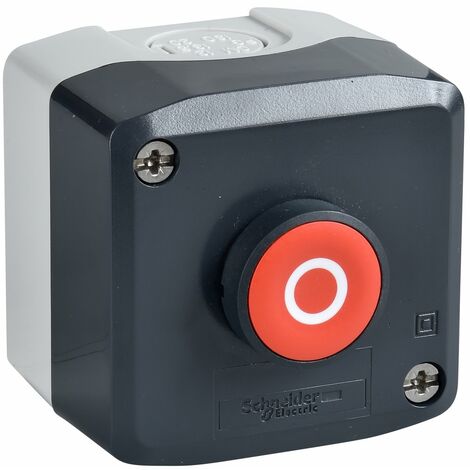 Harmony boite - 1 bouton poussoir rouge affleurant Ø22 - 1O - O - XALD112