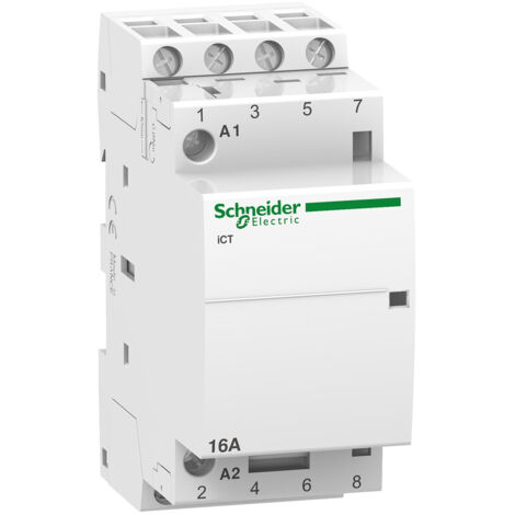 Acti9, iCT contacteur 16A 4NO 24VCA 50Hz - A9C22114 (1/2)