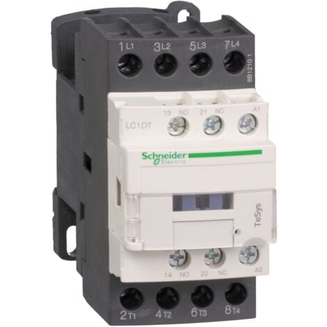 Contacteur TeSys LC1D 4P AC1 440V 20 A bobine 24 V CC - LC1DT20BL