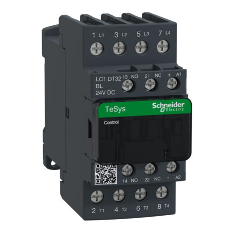Contacteur TeSys LC1D 4P AC1 440V 32 A bobine 24 V CC - LC1DT32BL (1/2)