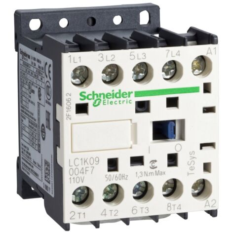 Contacteur TeSys LC1K 4P (2F plus 2O) AC1 440V 20 A bobine 48 V CA - LC1K09008E7 (1/3)