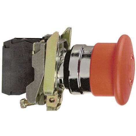 Harmony arrêt d'urgence rouge 22 - tête 40 - pousser-tirer - 1O+1F - XB5AT845
