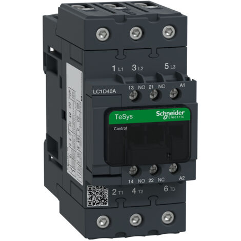 Contacteur TeSys LC1-D - 3 pôles - CA-3 440 - V 40 - A - bobine 24 V CA - LC1D40AB7