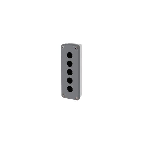 boîte à boutons vide - harmony xald - pour xb5 - 5 trous - gris - schneider electric xald05