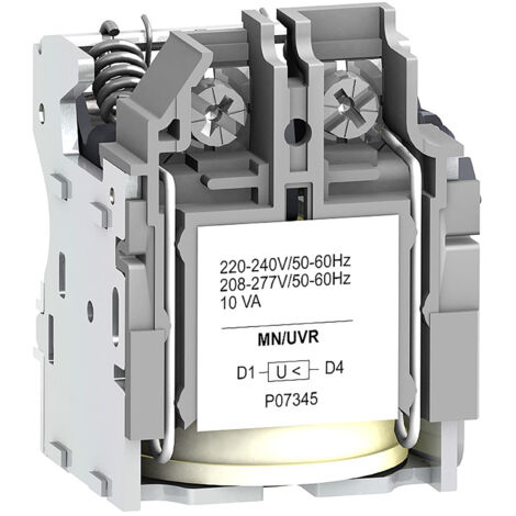 Déclencheur voltmétrique sous-tension MN - 440 à 480 - V 60Hz, 380 à 415 - V 50/60Hz - LV429408 (1/2)