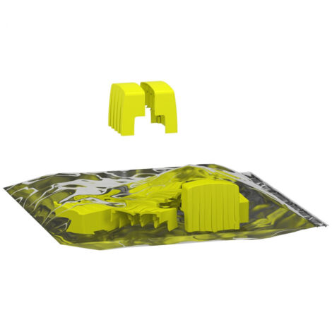 Acti9 iC60, lot de 10 flasques latérales pour peignes 4 pôles - A9XPE410