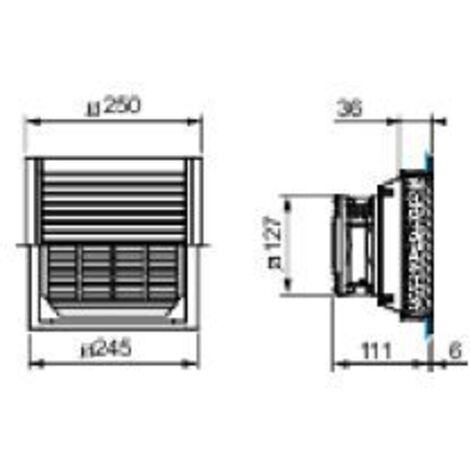 grille de sortie - climasys ca - découpe 291 x 291 mm - schneider electric nsycag291lpf (1/3)