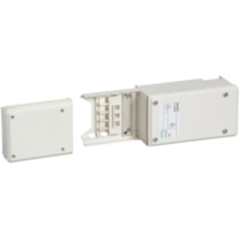 Schneider Electric – Boîte d'alimentation 63A – Montage gauche/droite – Indice de protection IP55 – Raccordement par bornes 16mm² – KNA63AB4 (1/2)