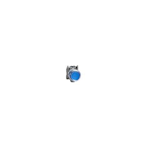 Harmony XB4 - bouton poussoir - Ø22 - capuchonné affleurant - 1F - bleu  - XB4BP61