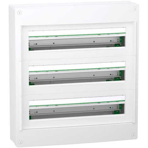 Schneider Electric – Coffret électrique nu saillie 3 rangées 24 modules IP30 – Pour installations résidentielles – LVSXT324