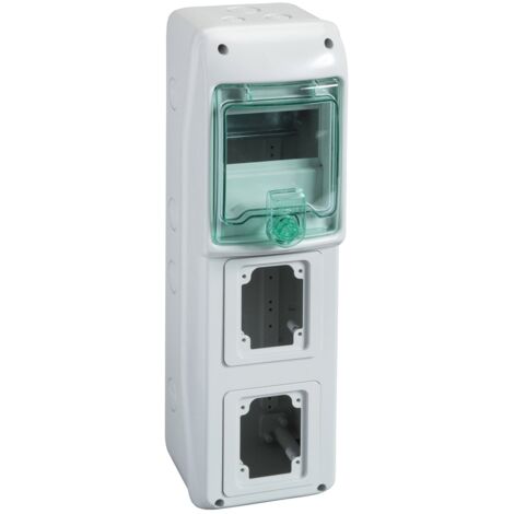 Schneider Electric – Coffret électrique nu 13153 – 138 x 460 mm – 5 modules – 1 rangée horizontale – Double isolation classe II