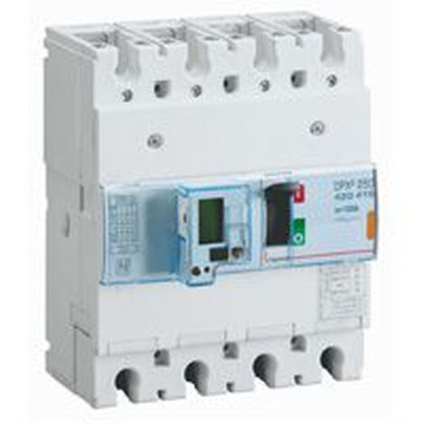 Disjoncteur électronique avec unité de mesure DPX³250 pouvoir de coupure 25kA 400V - 4P - 100A - LEGRAND (1/2)