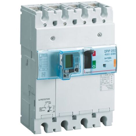 Disjoncteur magnétothermique DPX³250 pouvoir de coupure 36kA 400V - 3P - 100A - LEGRAND