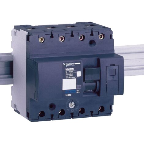 Schneider Electric – Disjoncteur différentiel tripolaire 4P 63A 300mA-AC – Protection contre les surintensités – Installation facile – Référence 18656-19005 (1/9)
