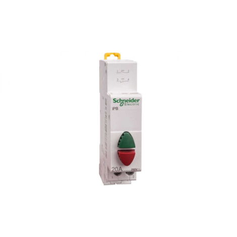 Acti9, iPB bouton-poussoir double 1 NO vert + 1 NF rouge 20A 230VCA - A9E18034