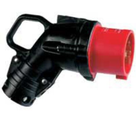 Fiche mobile coudée Hypra IP44 63A - 380V à 415V - 3P+N+T - caoutchouc - LEGRAND