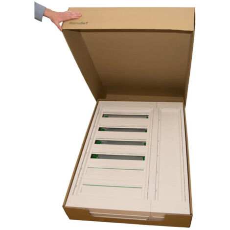 Schneider – Coffret électrique saillie plastique et métal 8 rangées 192 modules – Classe II – Connexion à vis – Pour installations résidentielles - LVSST824