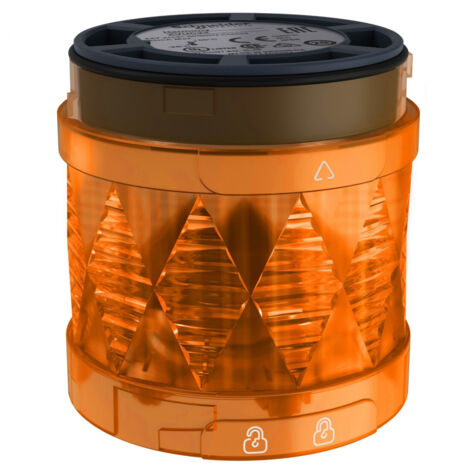 Harmony XVU, colonne, élément à Del orange fixe, IP 65, 24 V, 2,5 W - XVUC25 (1/4)