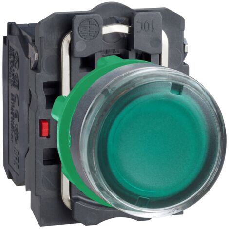 Harmony bt-pous lumineux vert Ø22 - impulsion - 24V - 1O+1F - XB5AW33B5