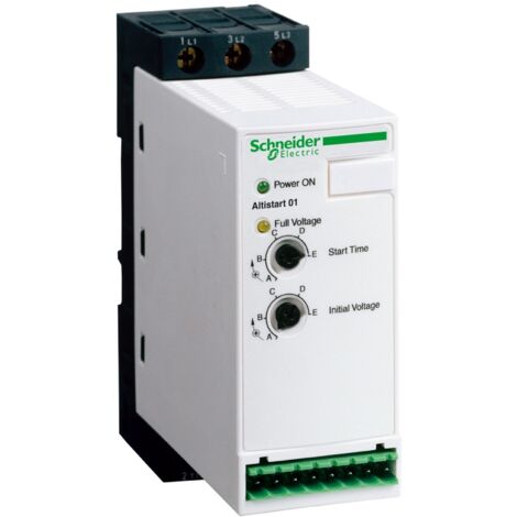 démarreur ralentisseur progressif - altistart 01 - 25a - 380 à 415v - schneider electric ats01n125ft