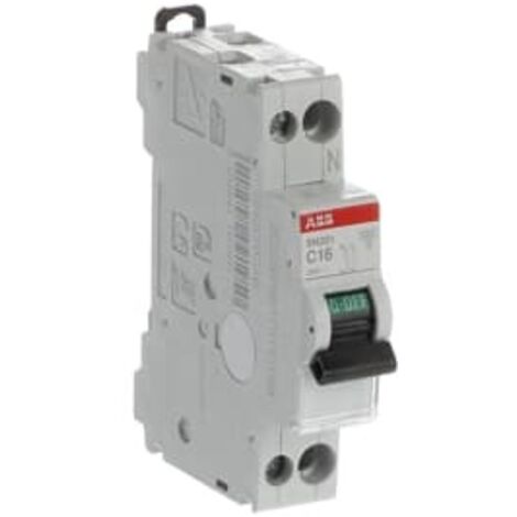 Abb circuit breaker 1p+n 16a 6ka sn201 c16 2css255101r0164 sn201c16