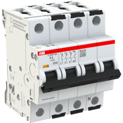 Disjoncteur S303P 25kA 3P+N B 6A - ABB2CDS383103R0065 (1/4)