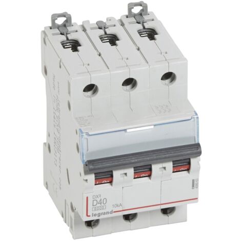 Disjoncteur DX³6000 3 Pôles 400V 40A courbe D pour peigne HX³ traditionnel LEGRAND 408063 (1/3)