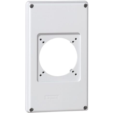 Plastron P17 220x125mm recevant 1 prise 16A/32A pour composer un coffret P17 LEGRAND 057712