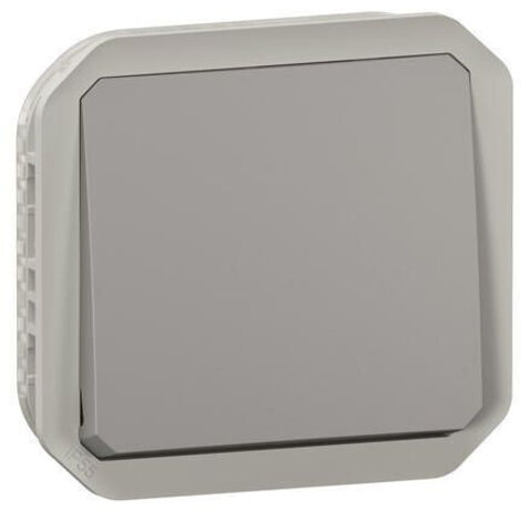 Permutateur étanche Plexo IP55 IK07 avec enjoliveur finition gris LEGRAND 069521L