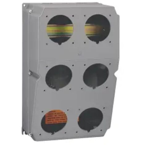 Coffret à composer Hypra prépercé avec rail intérieur pour 6 prises 16A ou 32A 370x230x181mm - LEG059850