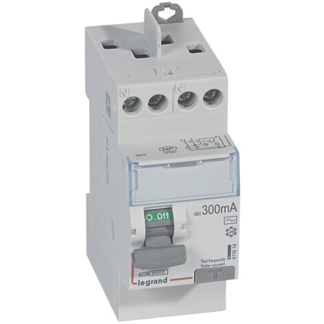 Interrupteur différentiel DX³-ID 2P 230V 40A type AC 300mA - LEGRAND - 411614