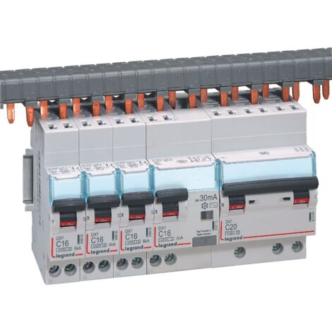 Disjoncteur différentiel 1P - 25A - 30mA - Type AC - Courbe C - Rail DIN