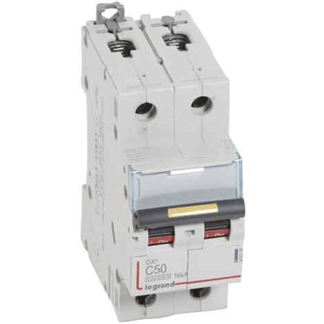 Disjoncteur Modulaire DX3 2P Courbe C 50A 10kA - LEG409226 (1/2)