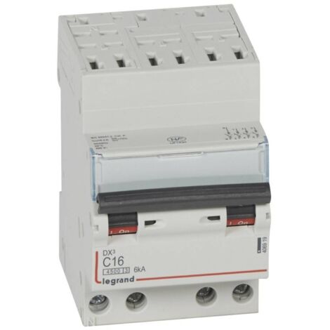 disjoncteur 16a 6ka courbe c tétrapolaire legrand dx3 auto