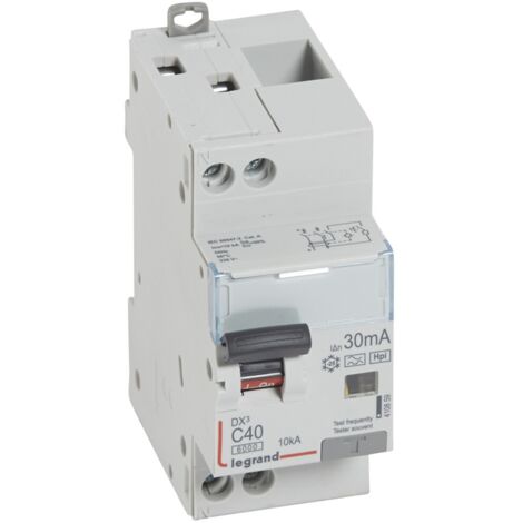 Legrand – Disjoncteur différentiel 40A – Courbe C 30mA – 2 pôles – Protection renforcée pour circuits sensibles – Installation facile par bornes à vis