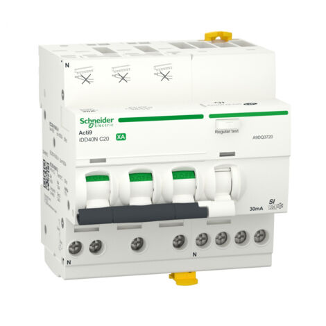 ACTI9 iDD40N XA - disjoncteur différentiel auto - 3P+N C 20A 10kA 30mA type A SI (A9DQ3720) (1/2)