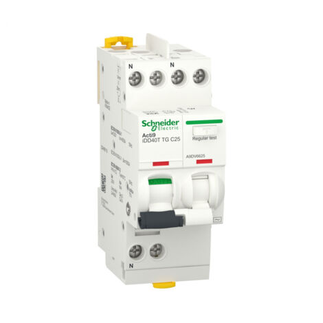 Acti9 iDD40T - disjoncteur différentiel tête de groupe - 1P+N C 25A 6kA 300mA AC