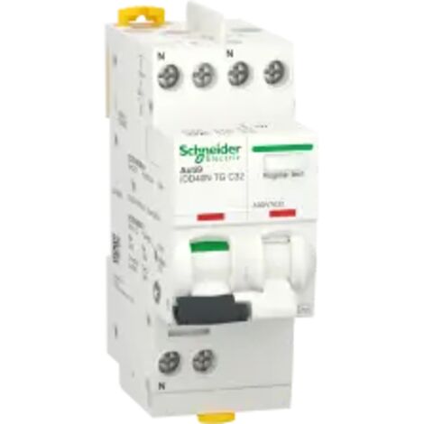 Acti9 iDD40N - disjoncteur différentiel tête de groupe - 1PN C 32A 10kA 300mA AC (1/2)