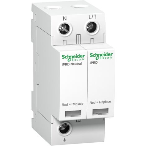 Acti9, iPRD 40r parafoudre 1PN, 40kA 350V, avec report signalisation (A9L40501) (1/2)