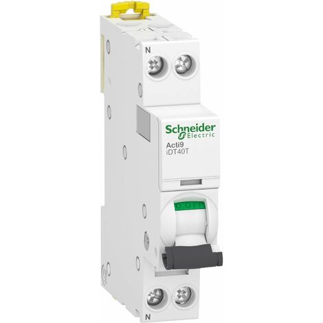 Schneider Electric – Disjoncteur unipolaire 6A courbe C – Capacité de coupure 6kA – Installation sur rail DIN – A9P22606