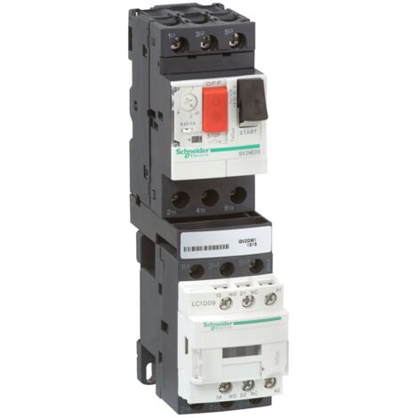 Schneider – Démarreur moteur combiné TeSys GV2DM – Courant 1,6-2,5A – Tension 24Vcc – Protection moteur pour applications industrielles